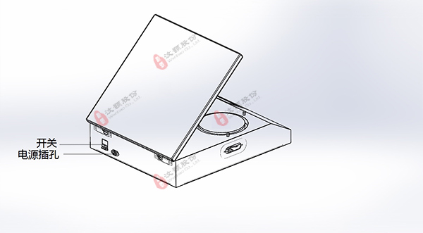 多温区烘胶台/热板外观示意图2