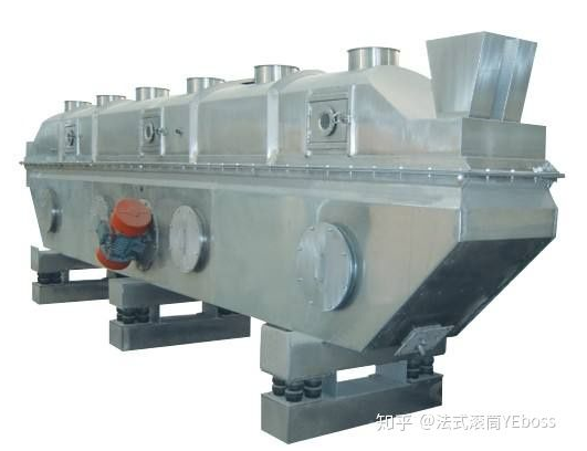 振动流化床干燥机，用机械振动辅助流化，优点是设备高度可以降低，操作也比流化床灵活，现在已经是非常常见的设备了。